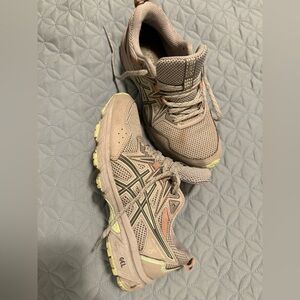 Asics Gray and Yellow Sneakers